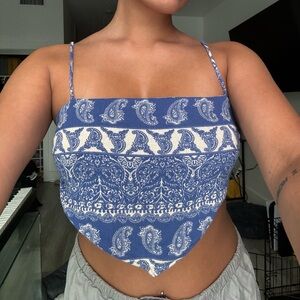 Bandana crop top (vintage)